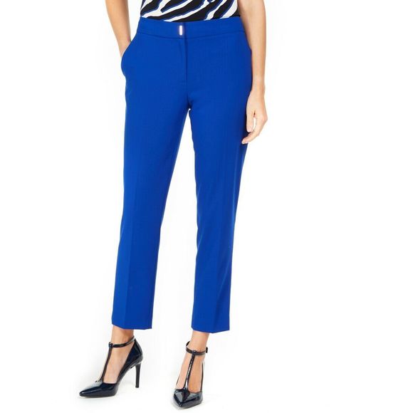 Calvin Klein Women's Straight-Leg Dress Pants Blue Size 2 - Picture 1 of 3